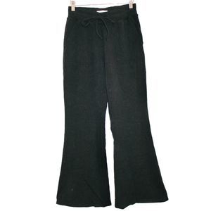 Womens Abercrombie & Fitch Soft AF Black Wide Leg Drawstring Waist Pants Size S